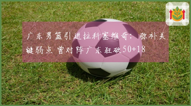广东男篮引进拉科塞维奇：弥补关键弱点 曾对阵广东狂砍50+18